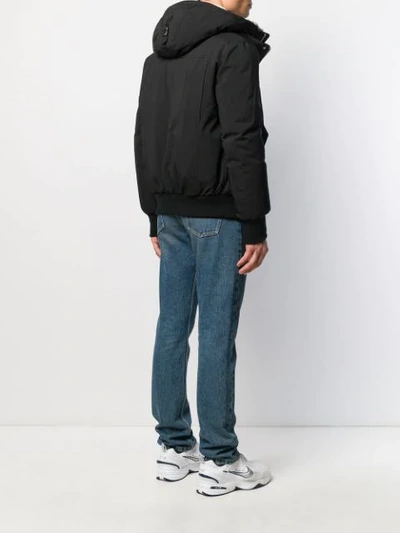 Shop Mackage Dixon Padded Hooded Jacket In Black