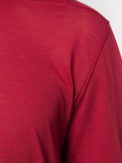 Shop Rick Owens Drkshdw Long Sleeved Sweatshirt In Red