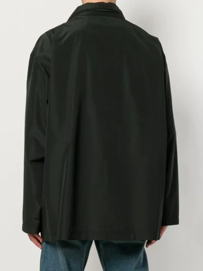 Shop Balenciaga Archetype Raincoat In Black