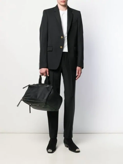 Shop Givenchy Single-breasted Blazer Jacket In Black