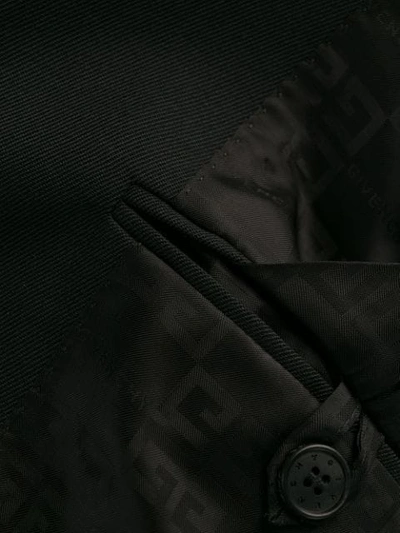 Shop Givenchy Single-breasted Blazer Jacket In Black