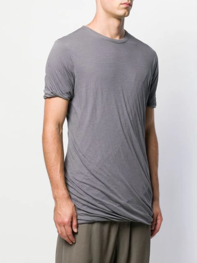 Rick Owens Double Layer T In Grey