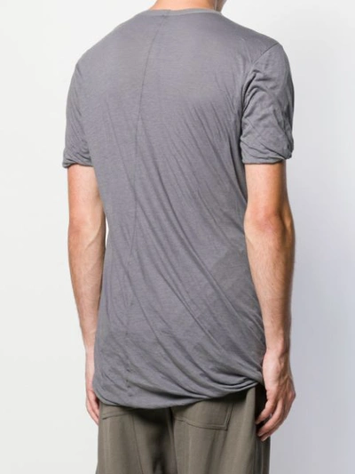Rick Owens Double Layer T In Grey