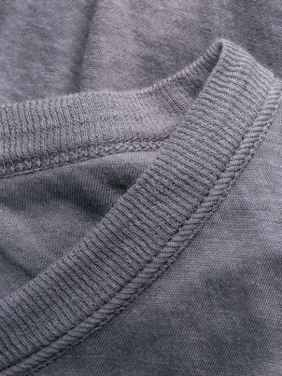 Rick Owens Double Layer T In Grey