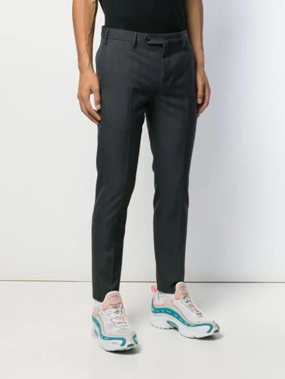 Shop Pt01 Skinny-fit Chinos In Grey