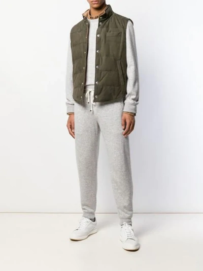 Brunello Cucinelli Classic Track Pants In C5794 Grey
