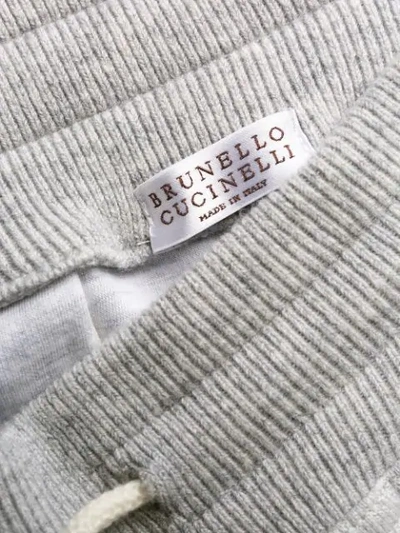 Brunello Cucinelli Classic Track Pants In C5794 Grey