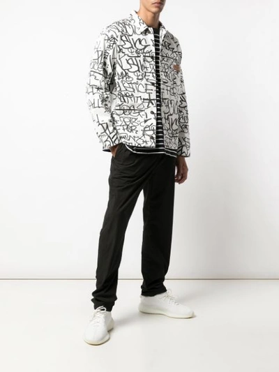 Supreme Cdg Printed Chore Coat In White