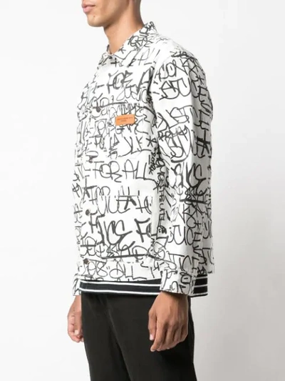 Supreme Cdg Printed Chore Coat In White
