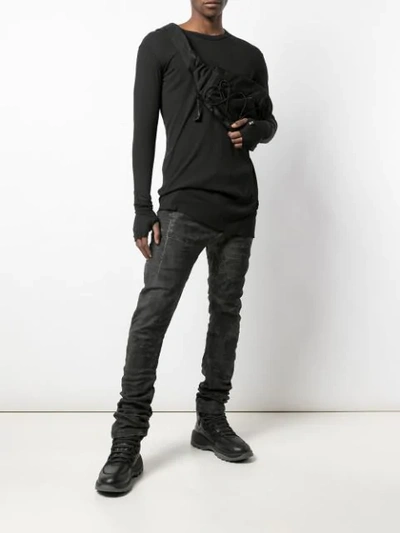 Shop Boris Bidjan Saberi Slim-fit Trousers In Black