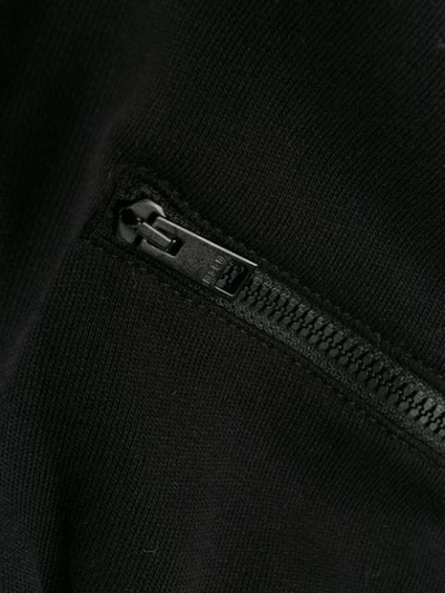 Msgm Striped Sweatpants In Black