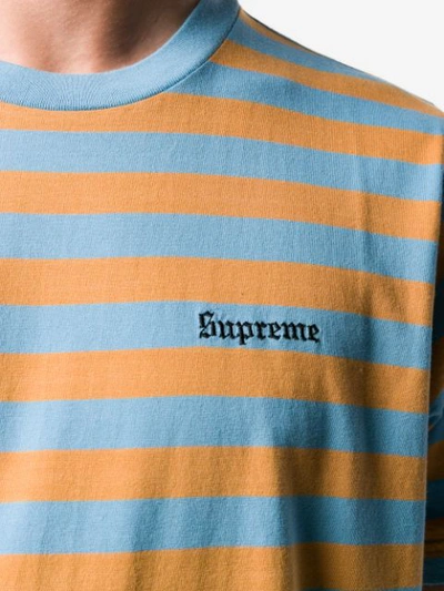 Shop Supreme Bar Stripe T-shirt In Blue