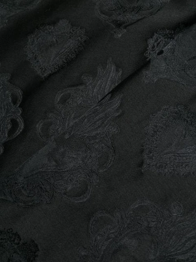 Shop Dolce & Gabbana Jacquard Zipped Jacket In N0000 Black