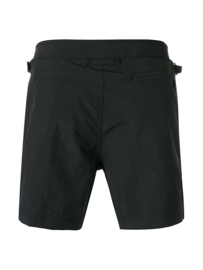 Shop Tom Ford Classic Swim Shorts In Black