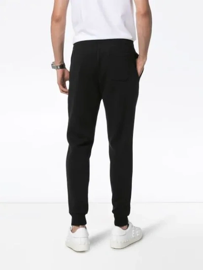 Shop Polo Ralph Lauren Embroidered Logo Track Trousers - Black