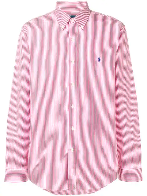 ralph lauren striped button down shirt