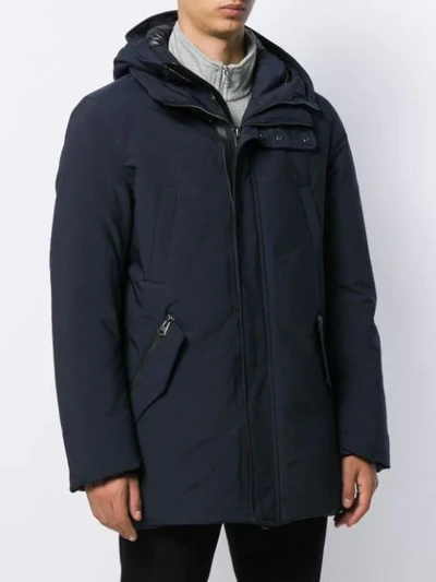 Shop Mackage Daunenjacke Im Layering-look In Blue