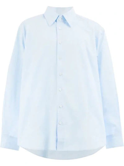 Shop Hed Mayner Oversized Shirt In Blue