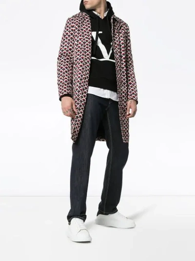 VALENTINO VLTN PRINT HOODIE - 黑色