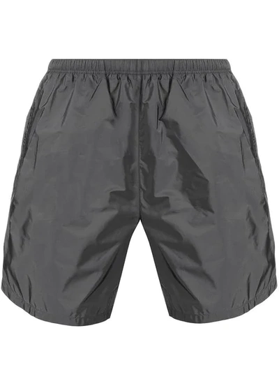 Shop Prada Classic Swim Shorts In Grey