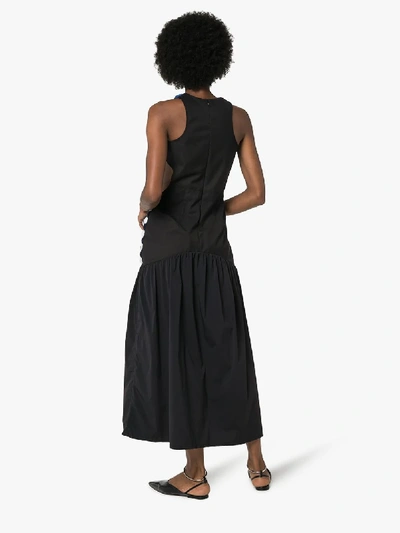 Shop Markoo Fancy Cutout Wool Dress In Black
