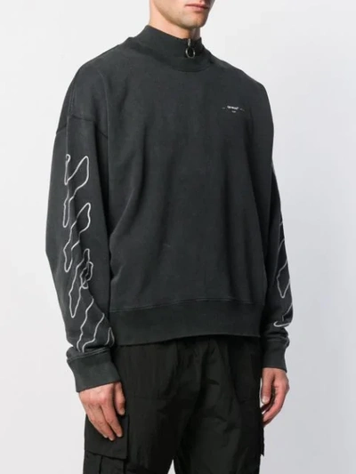 Shop Off-white Scribble Arrows Sweatshirt In Black