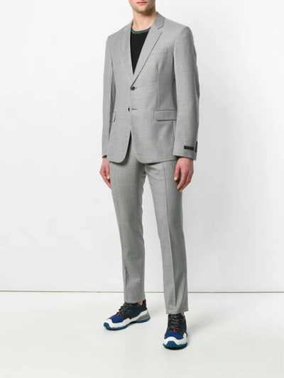 Shop Prada Two-piece Formal Suit - Grey