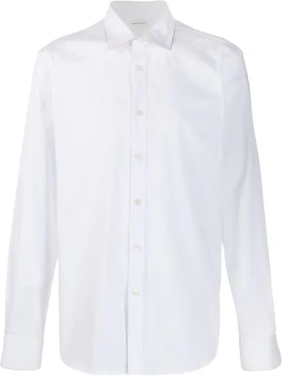 Shop Alexander Mcqueen Classic Button In White