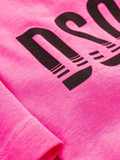 Shop Dsquared2 Logo Print T-shirt In 911 Pink