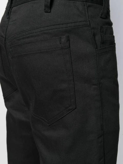 Shop Julius Zip Detailed Trousers In Black