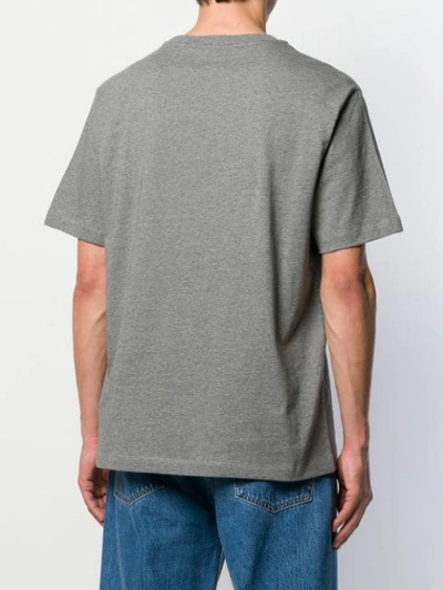 Shop Tommy Hilfiger Logo Patch T-shirt In Grey