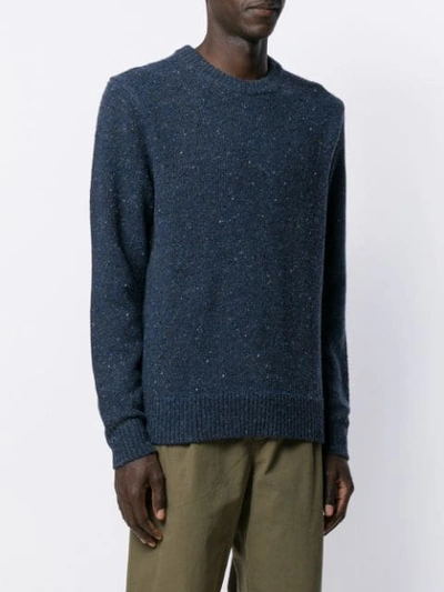 Shop Alex Mill Fleck Knit Jumper In Blue