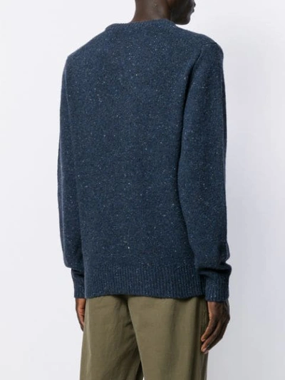 Shop Alex Mill Fleck Knit Jumper In Blue