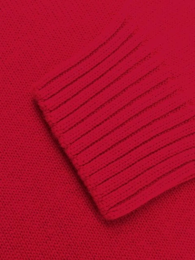 Shop Drumohr Knitted Sweatshirt In Red