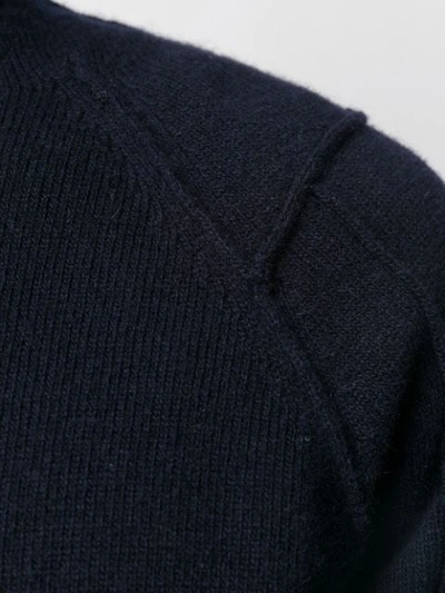 Shop C.p. Company Roll Neck Jumper In Blue