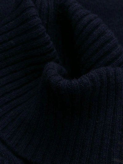 Shop C.p. Company Roll Neck Jumper In Blue