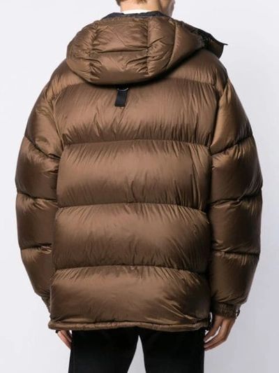 Shop Tom Ford Oversized Padded Jacket In Brown