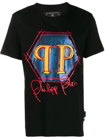 Shop Philipp Plein Crew Neck T-shirt In Black
