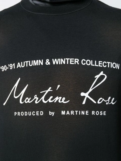 MARTINE ROSE LOGO SWEATER - 黑色