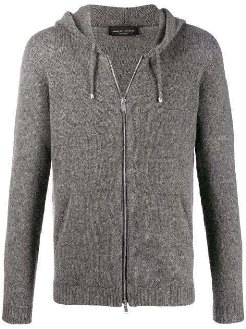 knitted zip up