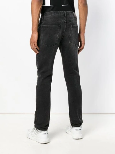 Shop Valentino Bead Embroidered Skinny Jeans In Black