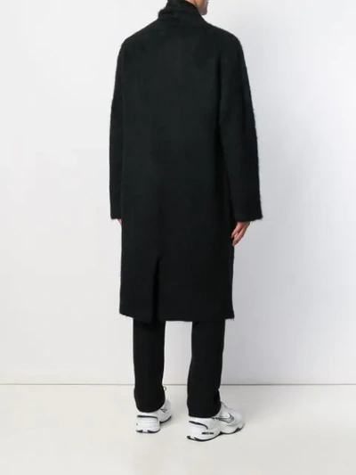 Shop Laneus Single Breasted Coat In Black