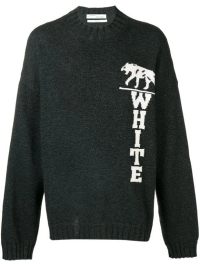 Shop Off-white White Print Sweatshirt In Black