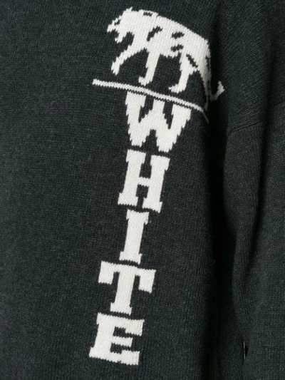Shop Off-white White Print Sweatshirt In Black