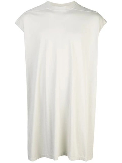 Shop Rick Owens Oversized Tank In Neutrals