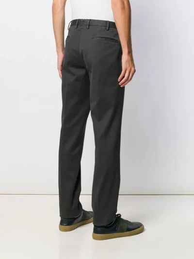 Shop Incotex Slim-fit Chino Trousers In Grey