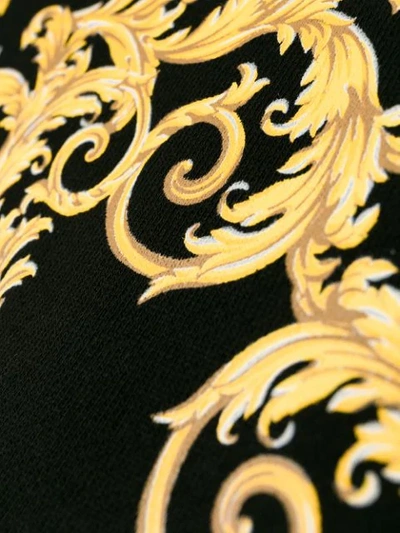Shop Versace Jeans Baroque Print Sweatshirt In Black
