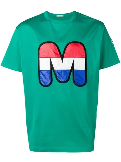 Shop Moncler M Print T-shirt In Green