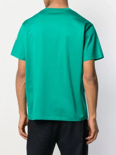 Shop Moncler M Print T-shirt In Green