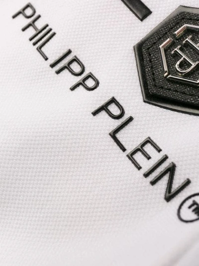 Shop Philipp Plein 20th Anniversary Embellished T-shirt In White